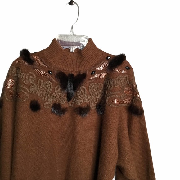 Vintage Erez Wool angora fur sweater - Picture 2 of 10